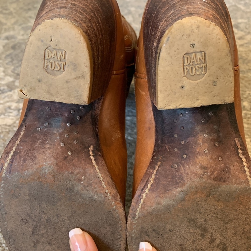 Dan Post Brown Heeled Boots - Picture 12 of 15